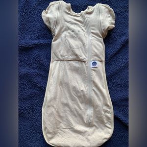Nested Bean Zen One Weighted Transition Swaddle, Size Small, in color “Sand”